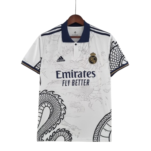 Real Madrid Chinese Dragon White/Blue Kit